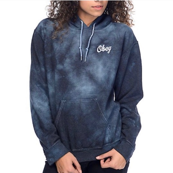 obey hoodie tie dye